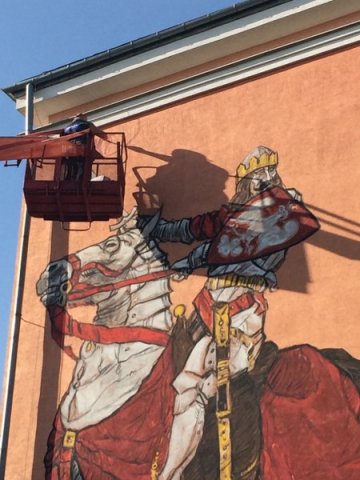 PIERWSZY MURAL W KRASNYMSTAWIE