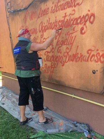 PIERWSZY MURAL W KRASNYMSTAWIE