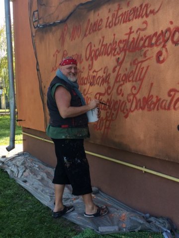 PIERWSZY MURAL W KRASNYMSTAWIE