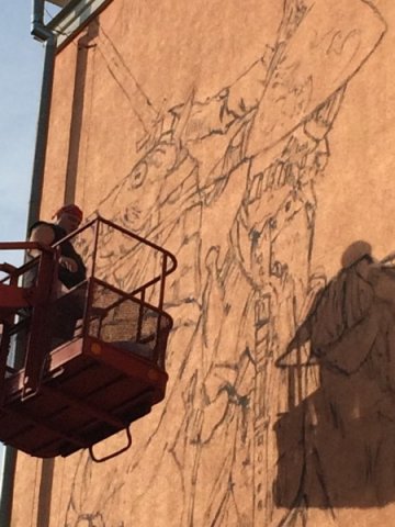PIERWSZY MURAL W KRASNYMSTAWIE
