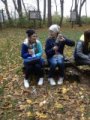 Jesienny rajd  uczniów z II B
